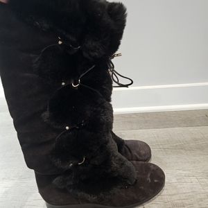 Jimmy Choo Fur Boots Size 37.5